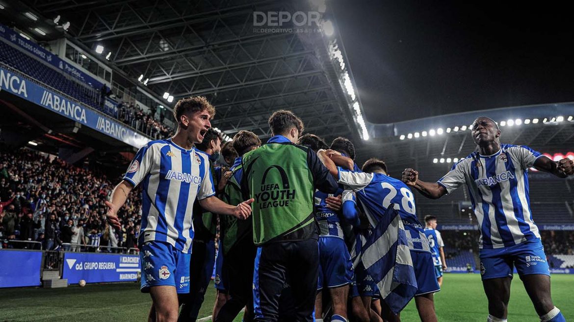 depor CRÓNICA UYL. Noche histórica del Dépor en la UEFA Youth League